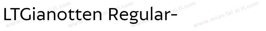 LTGianotten Regular字体转换